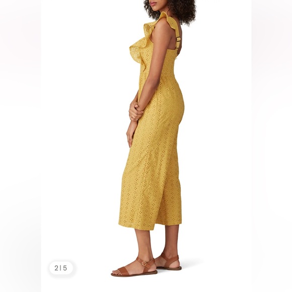 MINKPINK Mustard Eyelet Jumpsuit - Picture 2 of 7